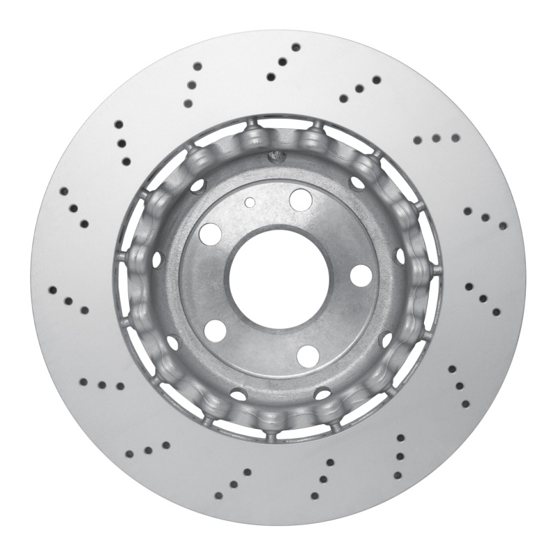Audi RS4 Brake Rotor (1) - Rear - R1 Concepts - Drilled - `07-`08